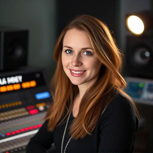 Portrait of Emily Carter, Mixing and Mastering Specialist.
